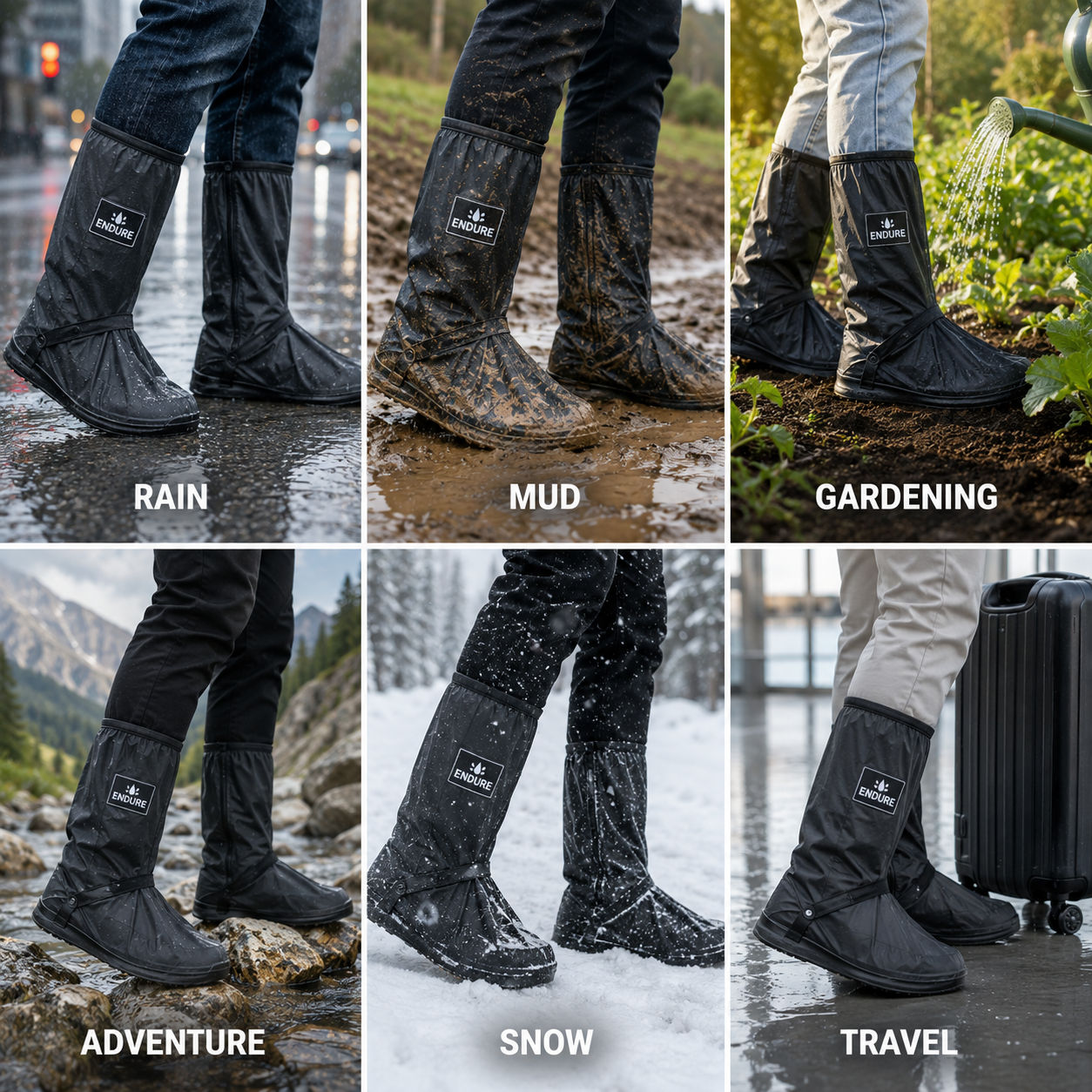 Endure Waterproof Shoe Covers